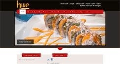 Desktop Screenshot of hivesushilounge.com